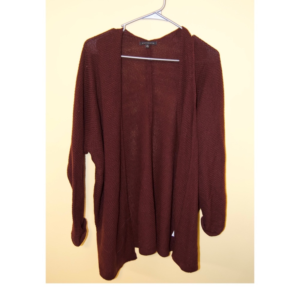 Lightweight Maroon Cardigan